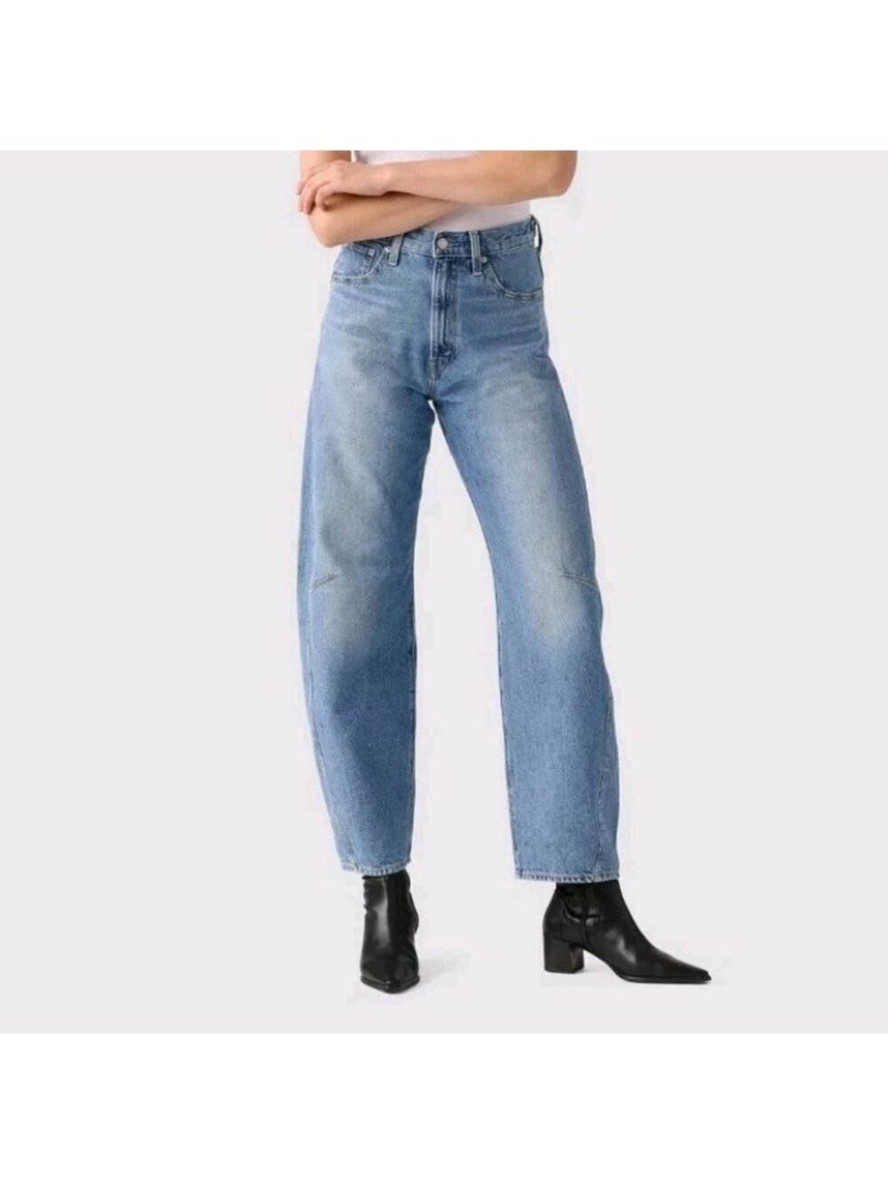 Levi's Women's Cinch Barrel Jeans High Rise Stretch Denim 30x31. Wl523